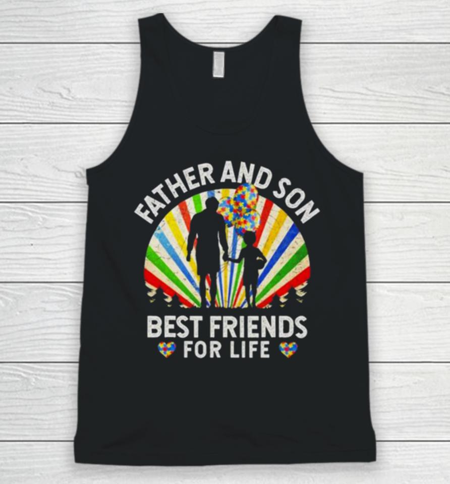 Father And Son Best Friends For Life Autism Awareness Unisex Tank Top