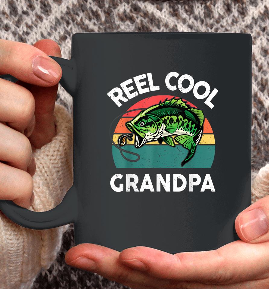 Fathers Day Gift Reel Cool Grandpa Dad Papa Pop-Pop Fishing Coffee Mug