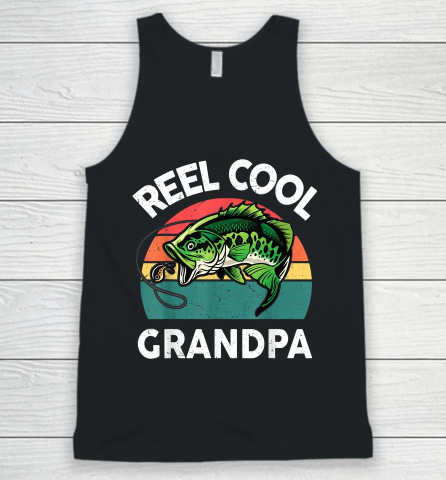 Fathers Day Gift Reel Cool Grandpa Dad Papa Pop-Pop Fishing Unisex Tank Top