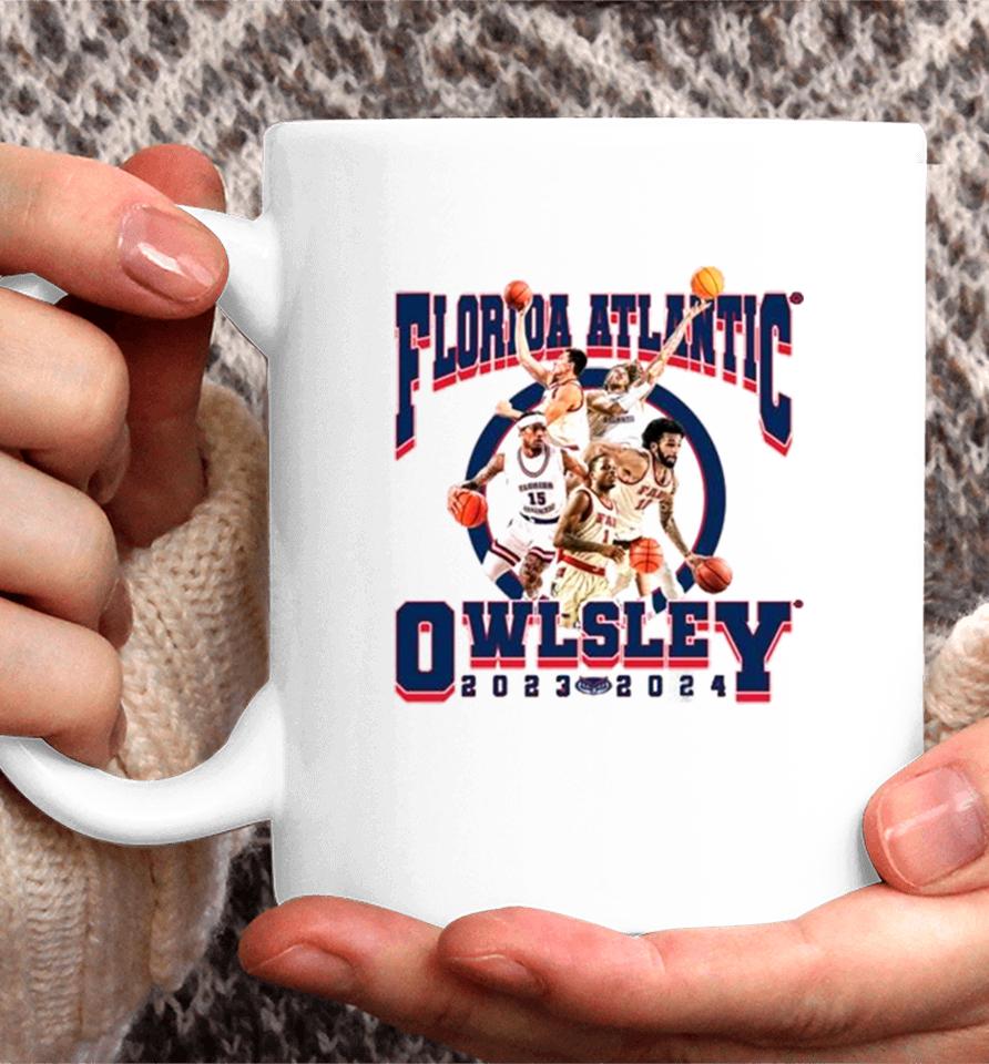 Fau Florida Atlantic Owlsley 2024 Ncaa Men’s Basketball 2023 – 2024 Post Season Coffee Mug