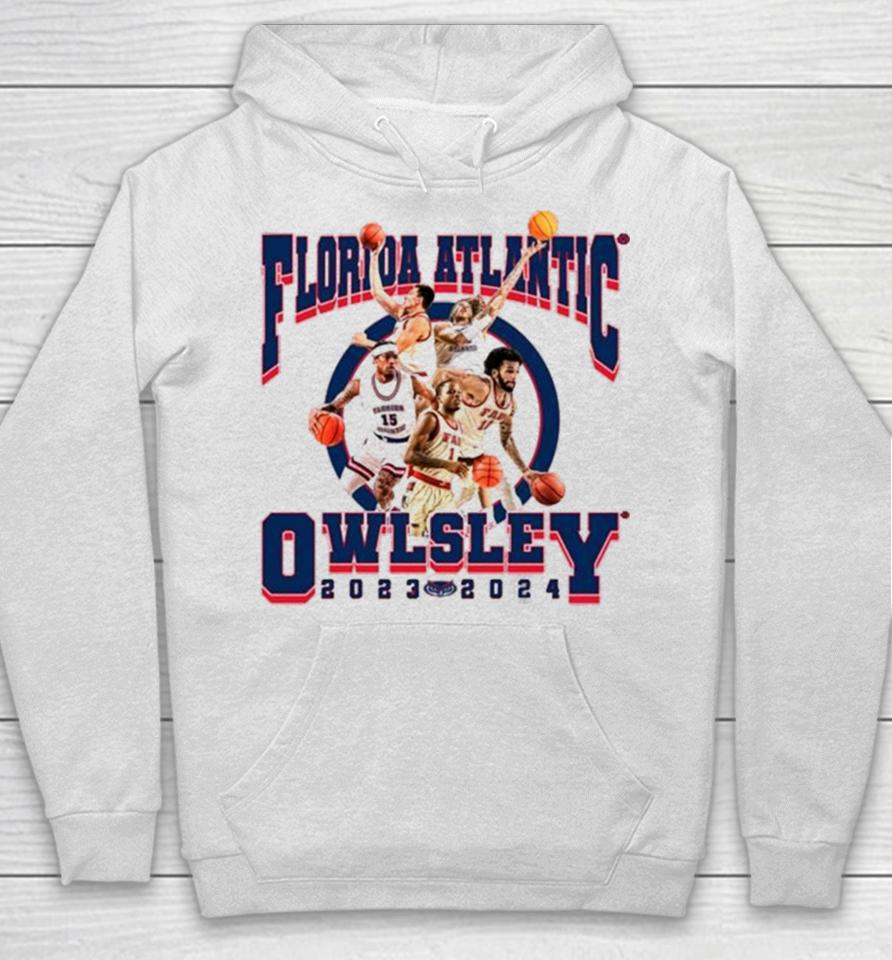Fau Florida Atlantic Owlsley 2024 Ncaa Men’s Basketball 2023 – 2024 Post Season Hoodie