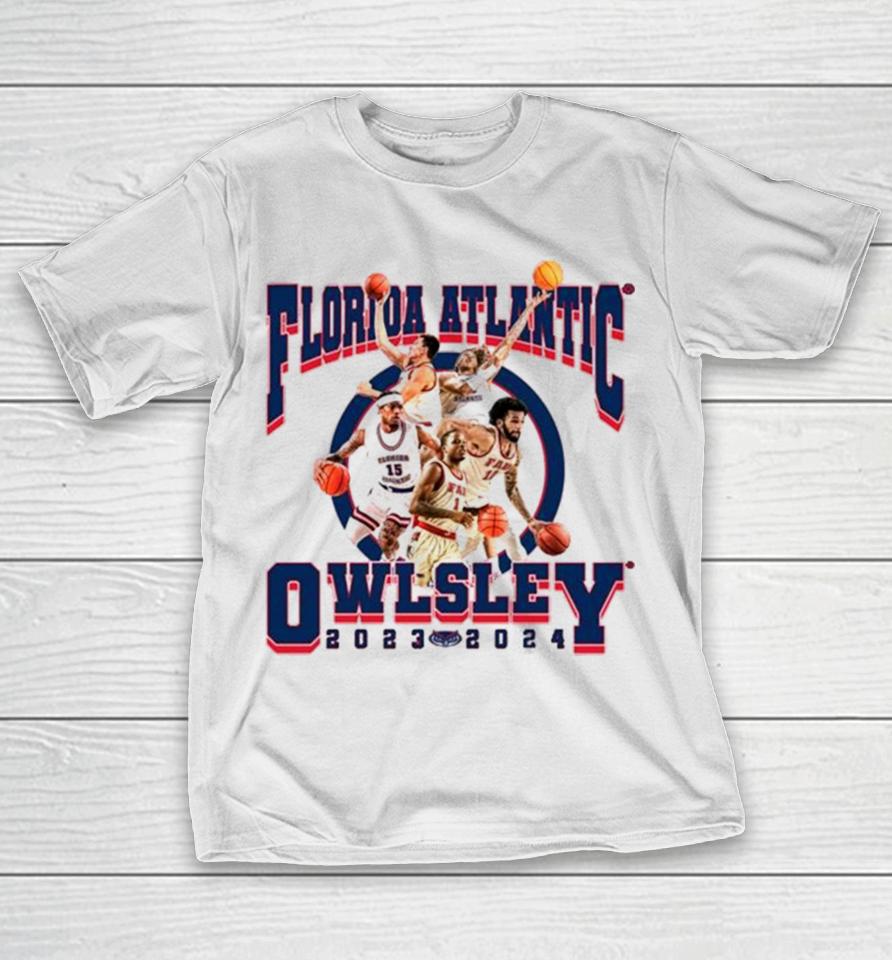 Fau Florida Atlantic Owlsley 2024 Ncaa Men’s Basketball 2023 – 2024 Post Season T-Shirt