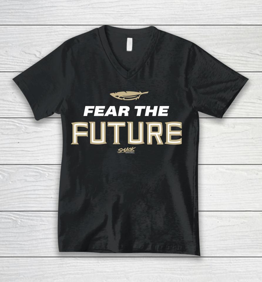 Fear The Future Envy The Past Fl State College Smack Clothing Unisex V-Neck T-Shirt