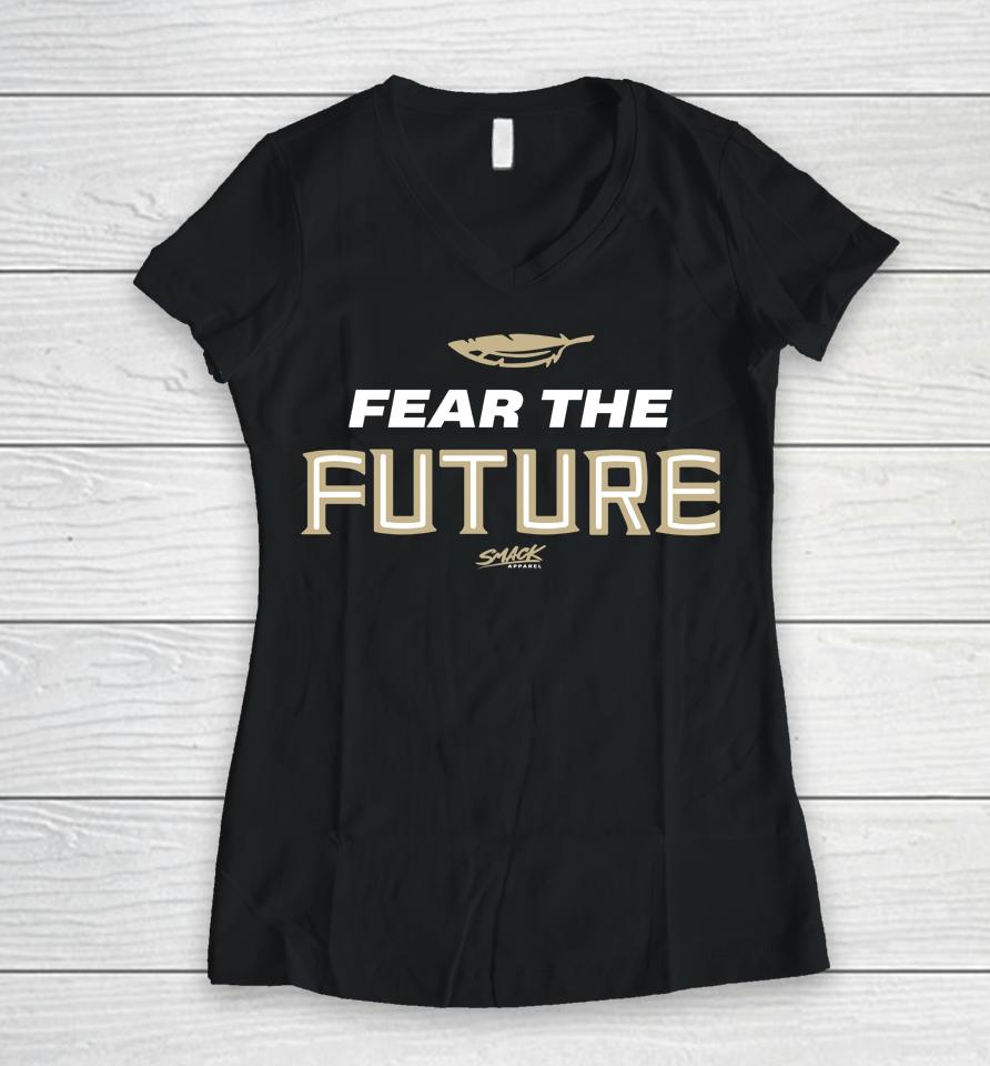 Fear The Future Women V-Neck T-Shirt