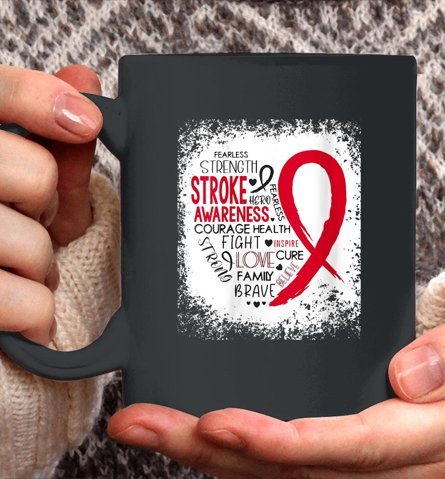 Fearless Strength Stroke Awareness Month Stroke Warrior Coffee Mug