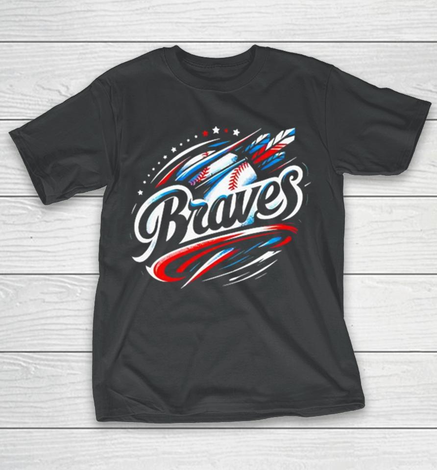 Feathers Braves Baseball Mlb Team T-Shirt