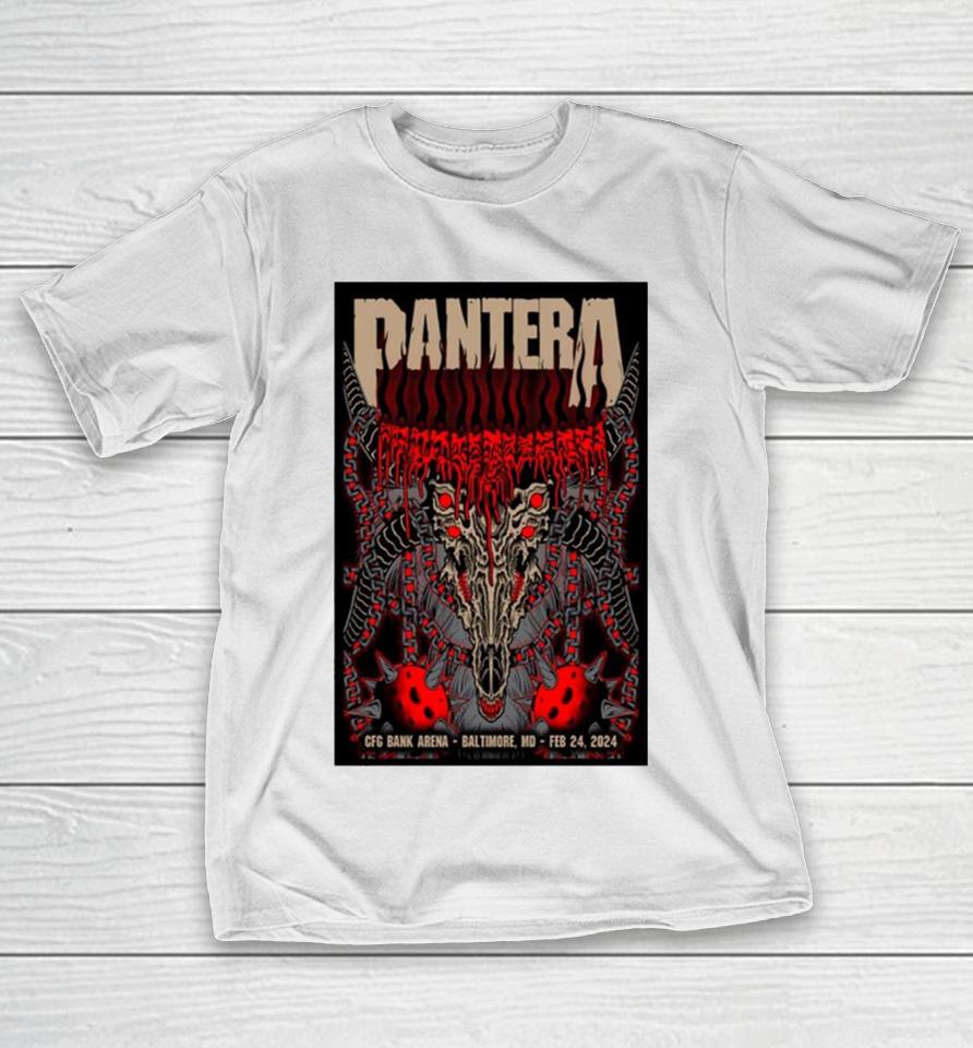 February 24, 2024 Pantera Concert Cfg Bank Arena Baltimore, Md T-Shirt