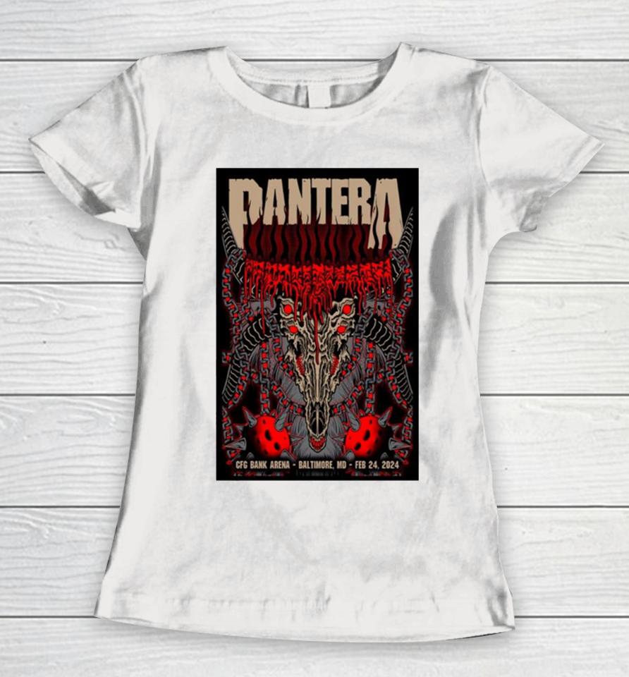 February 24, 2024 Pantera Concert Cfg Bank Arena Baltimore, Md Women T-Shirt