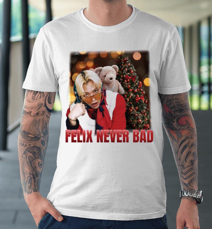 Felix Never Bad Stray Kids Christmas Evel Premium T-Shirt