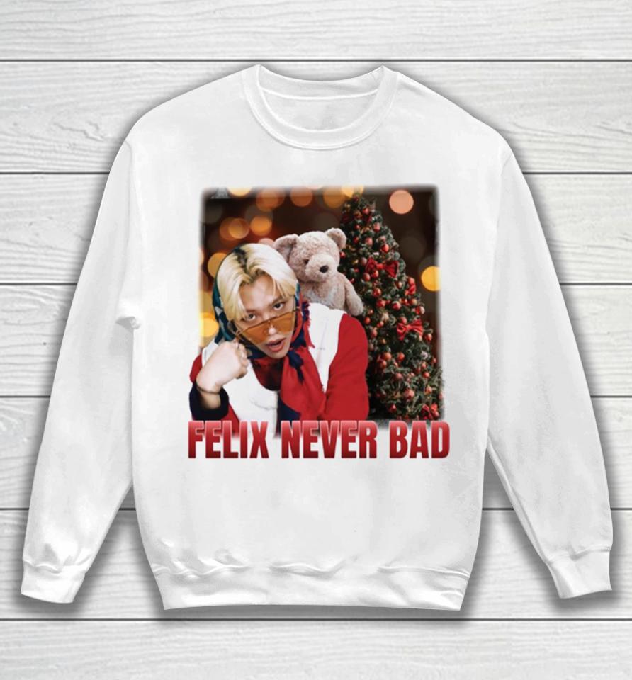Felix Never Bad Stray Kids Christmas Evel Sweatshirt