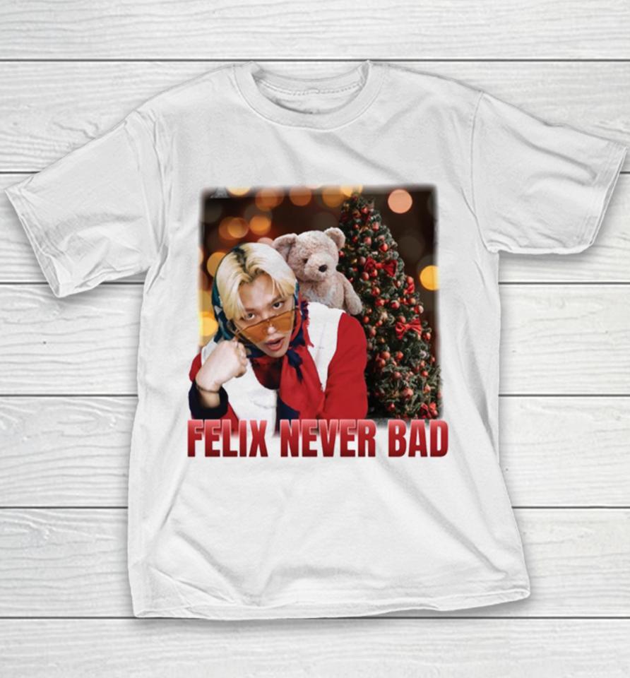 Felix Never Bad Stray Kids Christmas Evel Youth T-Shirt