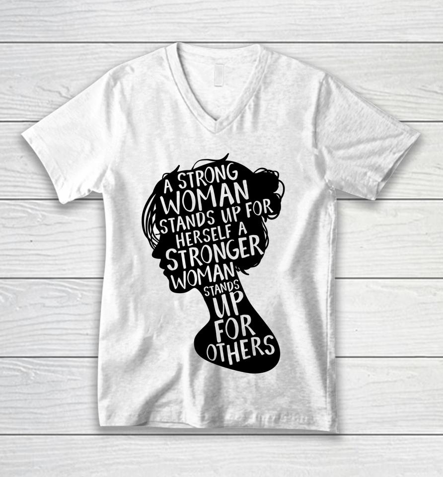 Feminist Empowerment Womens Rights Social Justice March Unisex V-Neck T-Shirt