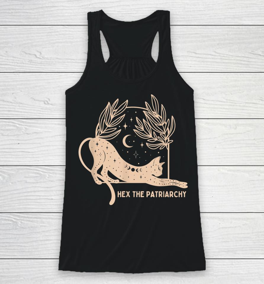 Feminist Witch Hex The Patriarchy Racerback Tank