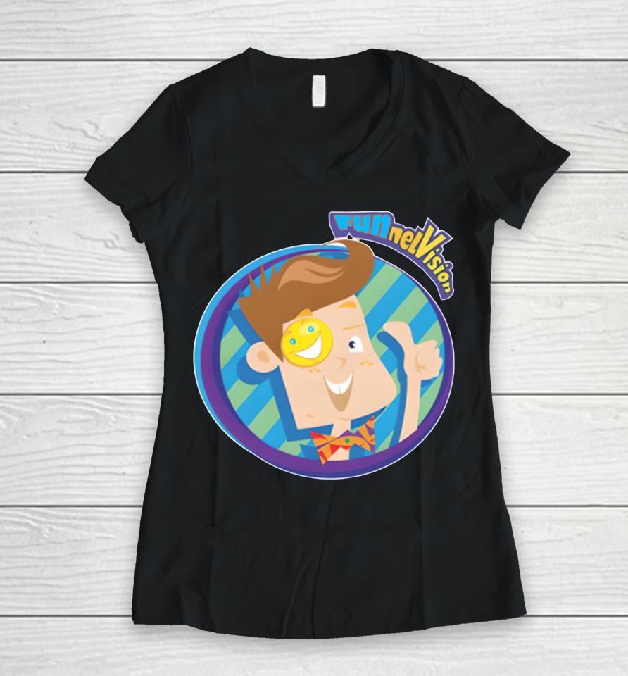 Fgteev Shop Funnel Vision Women V-Neck T-Shirt
