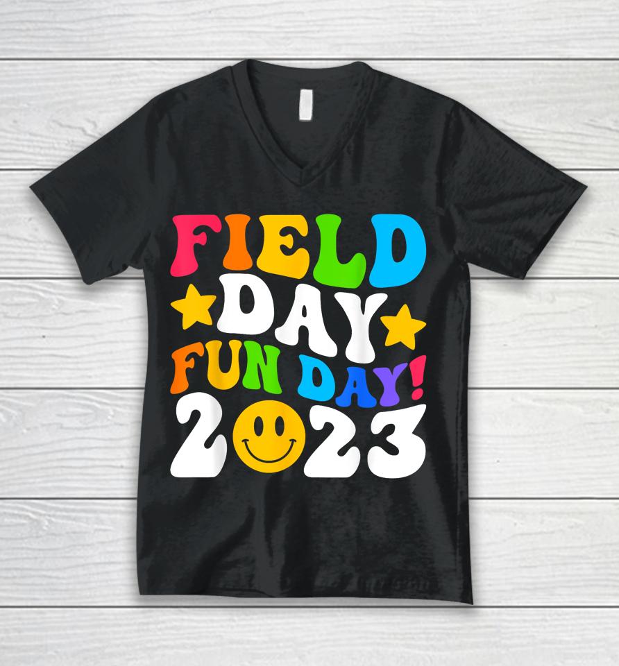 Field Day 2023 Fun Day Field Day Trip Student Kids Teacher Unisex V-Neck T-Shirt