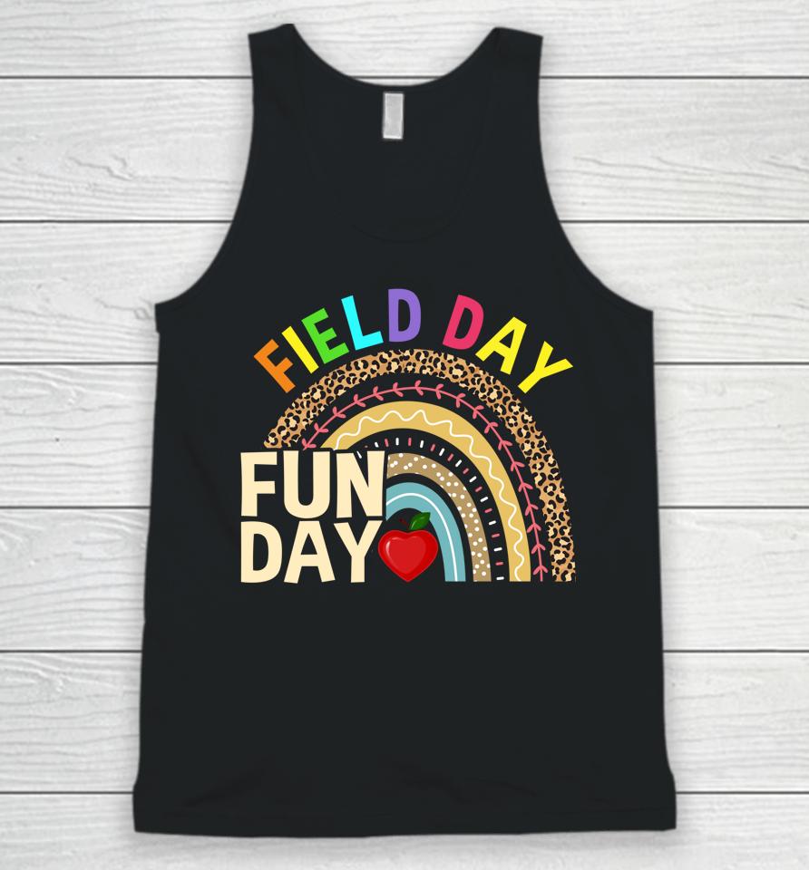 Field Day Fun Day Last Day Of School Teacher Rainbow Unisex Tank Top