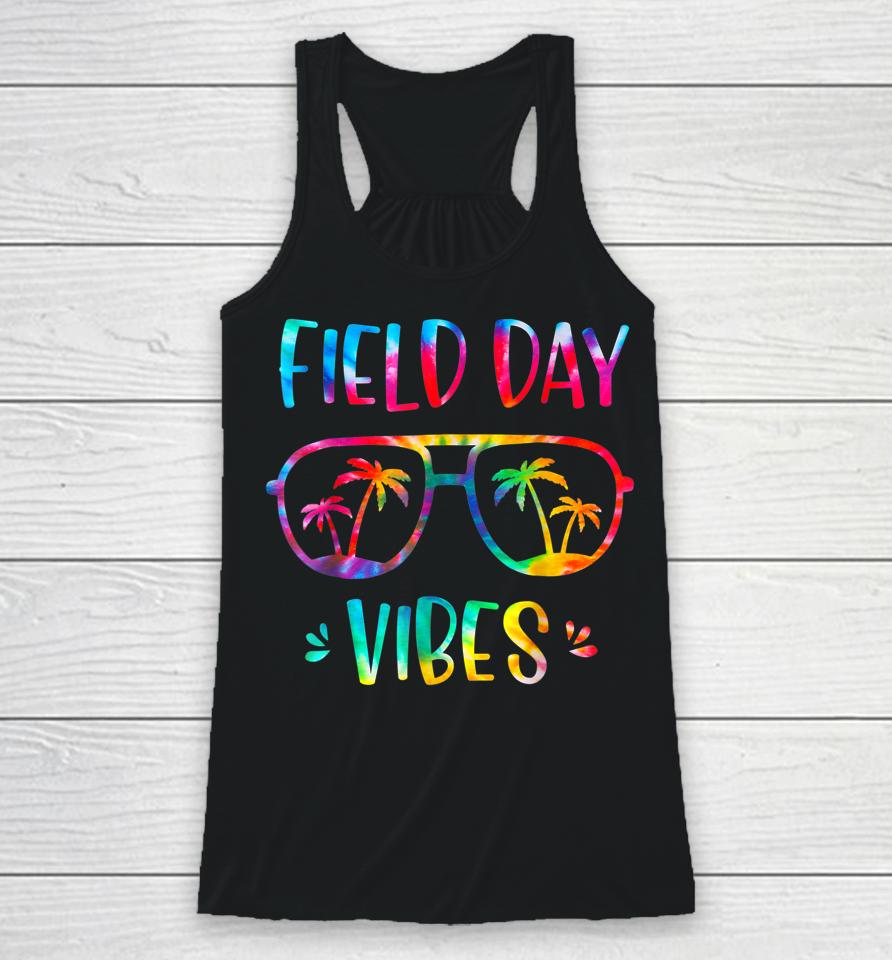 Field Day Vibes Funny Shirt For Teacher Kids Field Day 2022 Racerback Tank