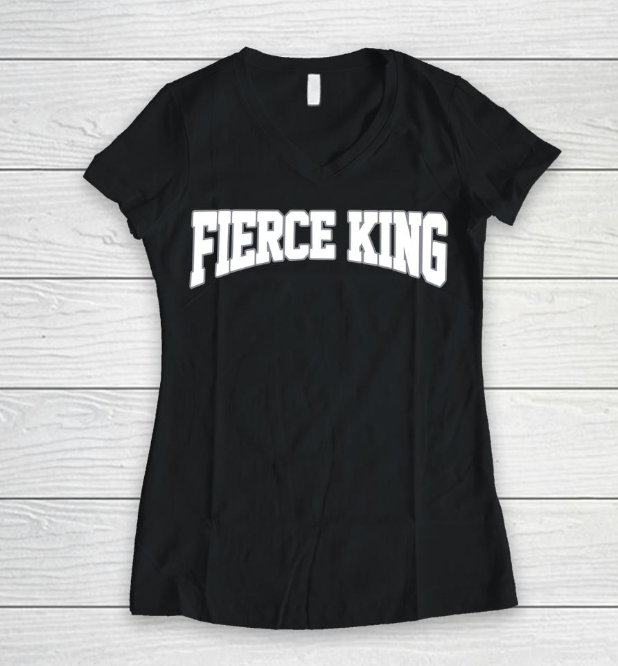 Fierce King Women V-Neck T-Shirt