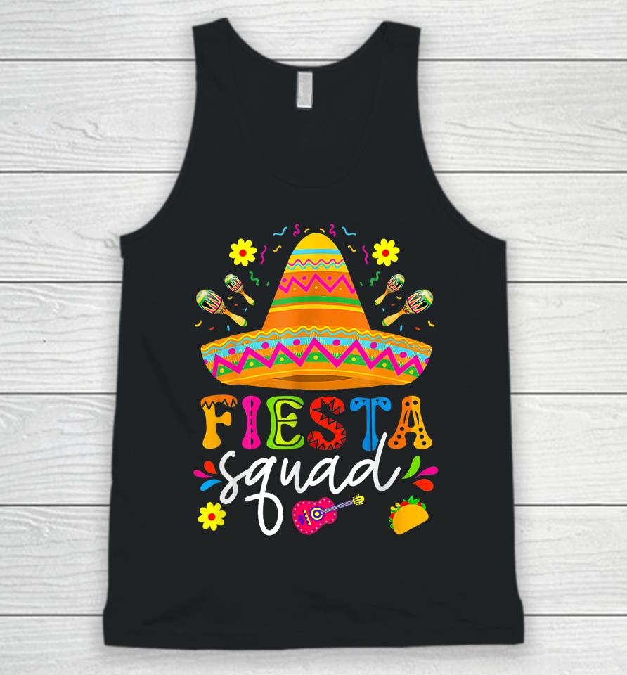 Fiesta Squad Cinco De Mayo Mexican Party Family Group Unisex Tank Top