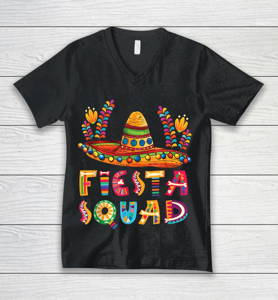 Fiesta Squad Mexican Party Cinco De Mayo, Cinco De Mayo Tee Unisex V-Neck T-Shirt