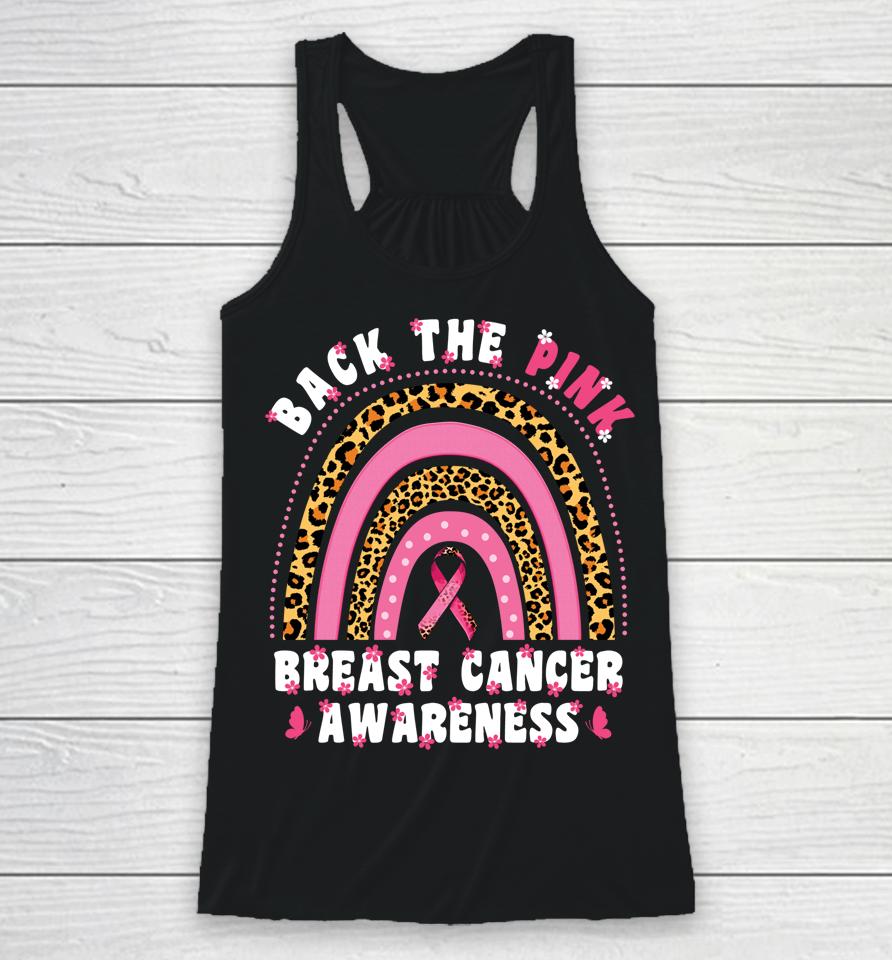 Fight Back The Pink No One Fights Breast Cancer Alone Racerback Tank