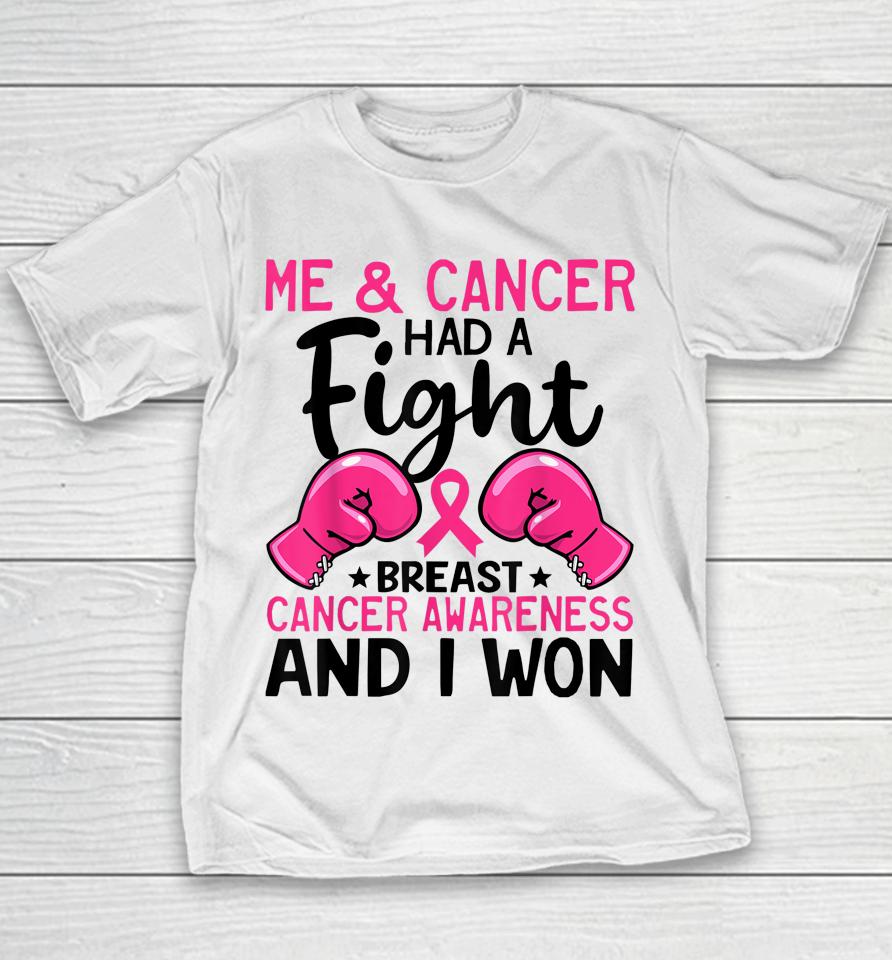 Fight Breast Cancer I Won Breast Cancer Survivor Support Youth T-Shirt