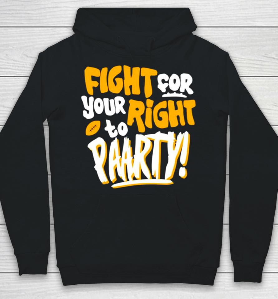 Fight For Your Right To Party Football Kansas City Chiefs Hoodie