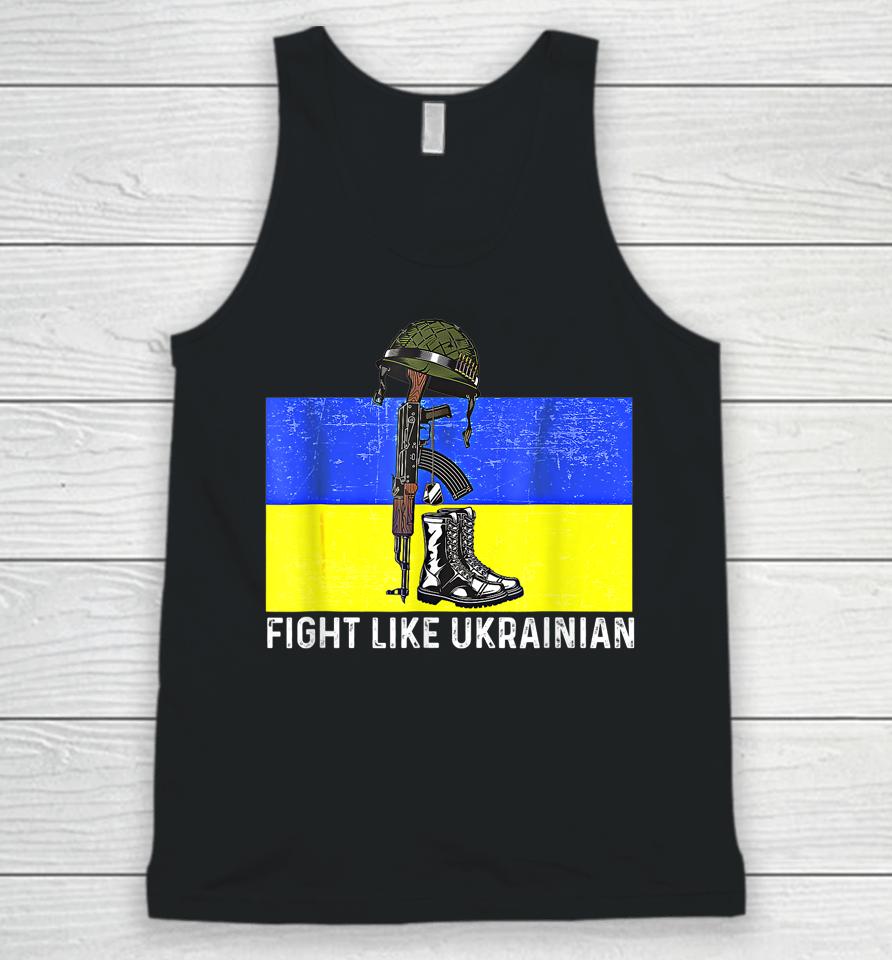 Fight Like Ukrainian Unisex Tank Top