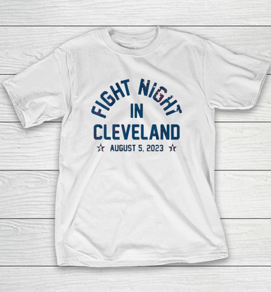 Fight Night In Cleveland 2023 Youth T-Shirt