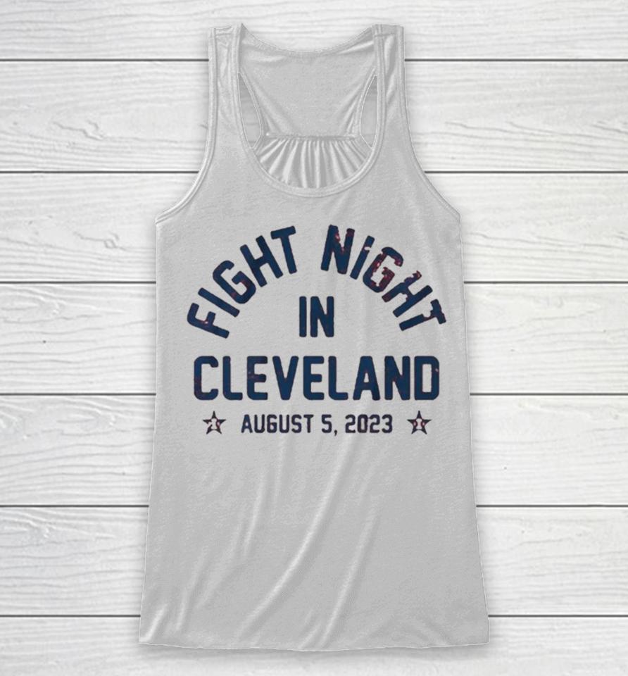 Fight Night In Cleveland Racerback Tank