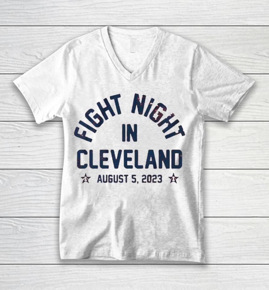 Fight Night In Cleveland Unisex V-Neck T-Shirt