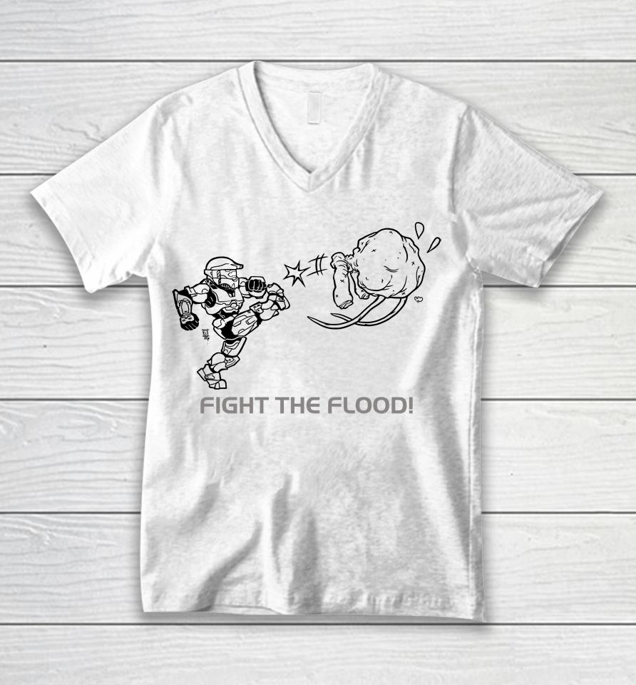 Fight The Flood Unisex V-Neck T-Shirt