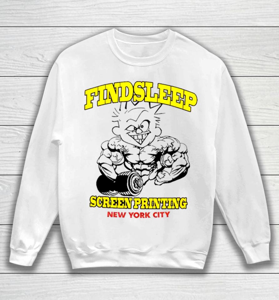 Findsleep Screen Printing New York City Sweatshirt