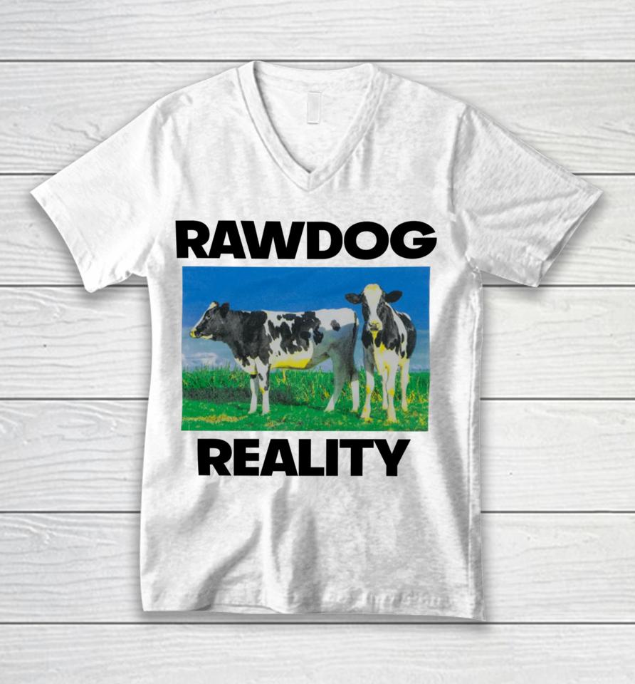 Findsleeptees Store Rawdog Reality Unisex V-Neck T-Shirt