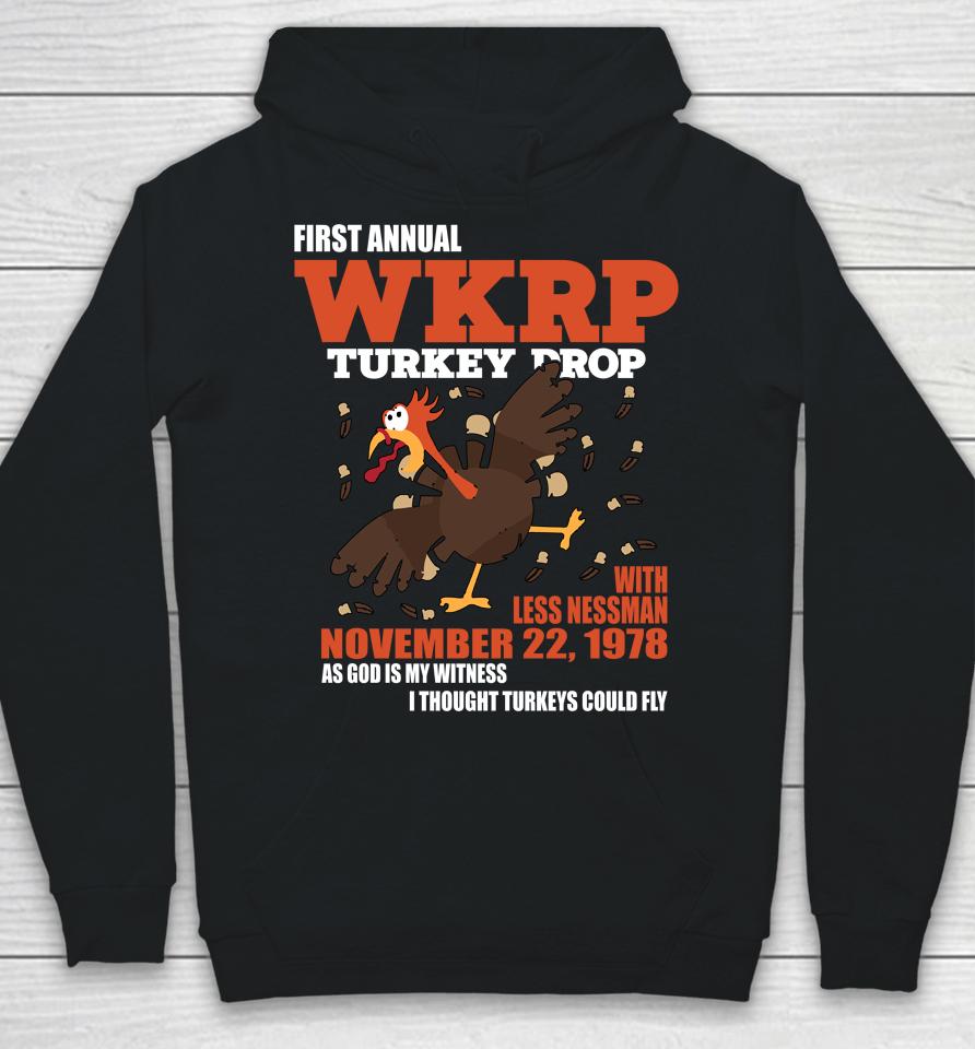 First Annual Wkrp Thanksgiving Day Turkey Drop November 22 1978 Hoodie