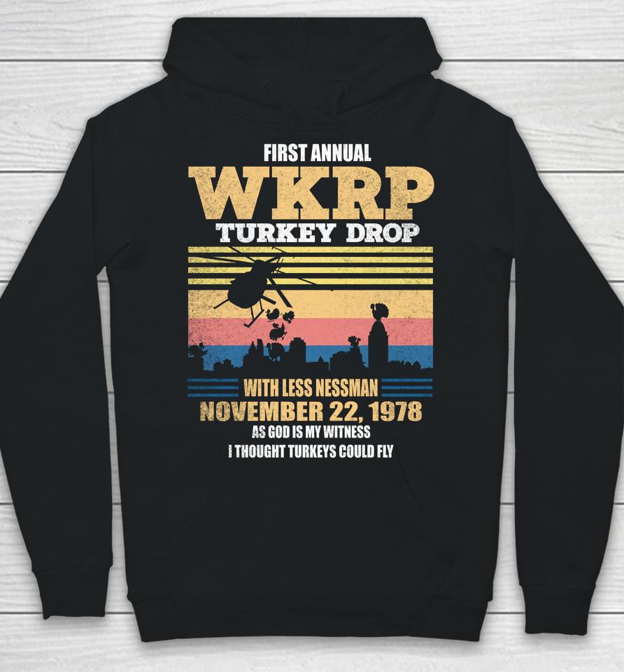 First Annual Wkrp Thanksgiving Day Turkey Drop November 22 1978 Vintage Hoodie