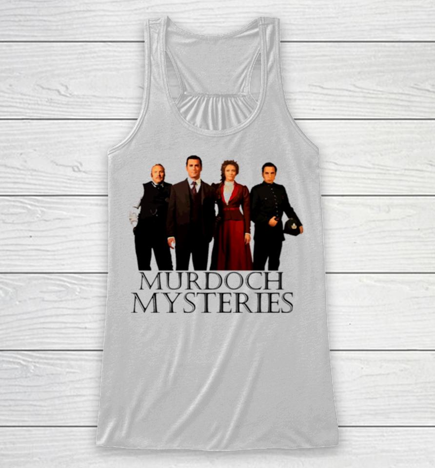 First Day Of Murdoch Mysteries Old Birthday Vintage Style Art Racerback Tank