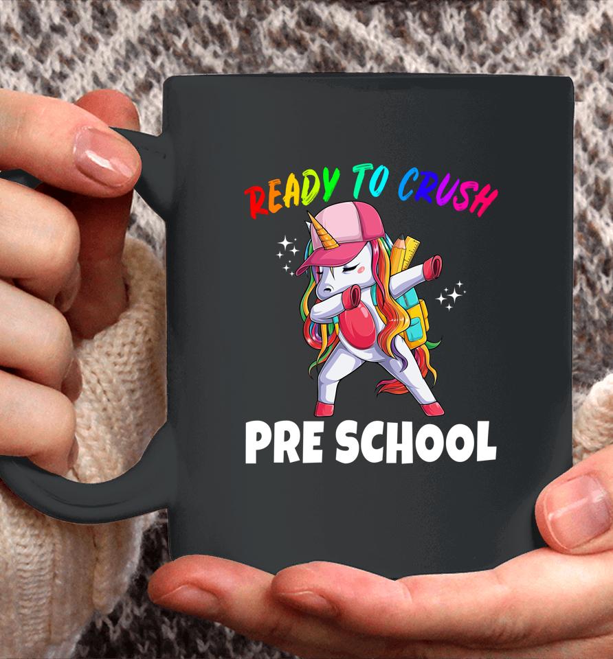 First Day Of Preschool Unicorn Gift Girls Cute Prek Rainbow Coffee Mug