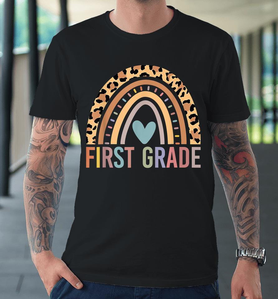 First Grade Rainbow Girls Boys Teacher Team 1St Grade Squad Premium T-Shirt