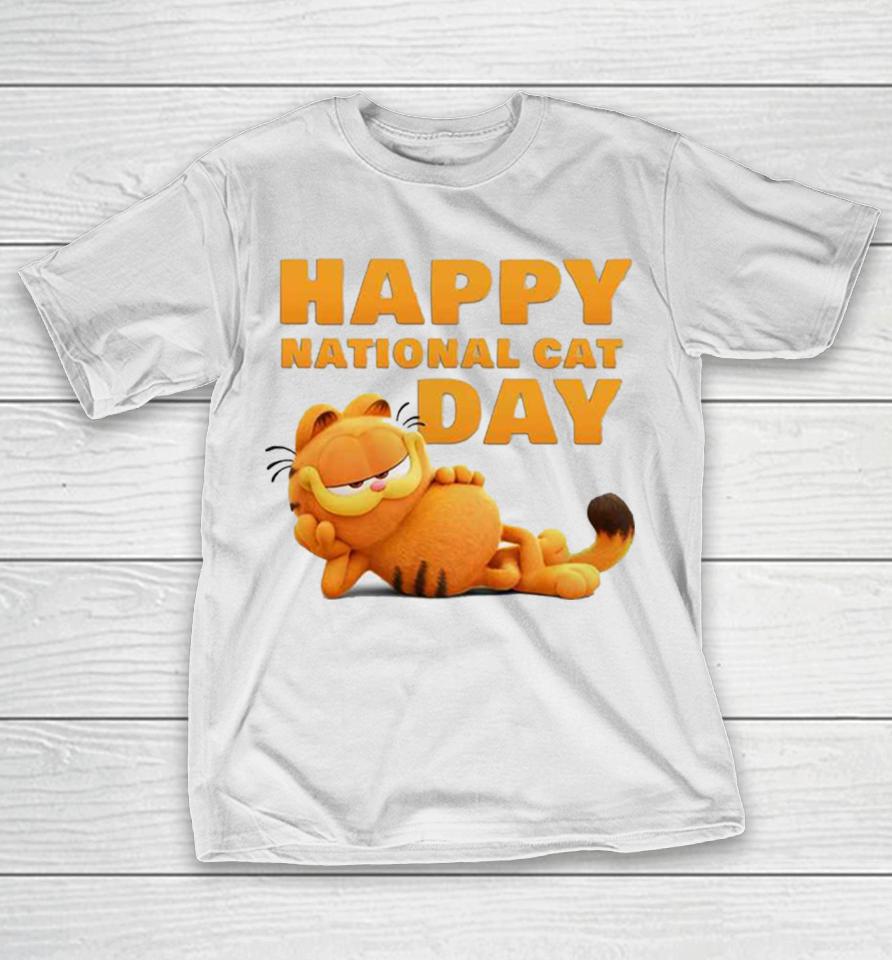 First Look At Garfield Happy National Cat Day 2023 T-Shirt