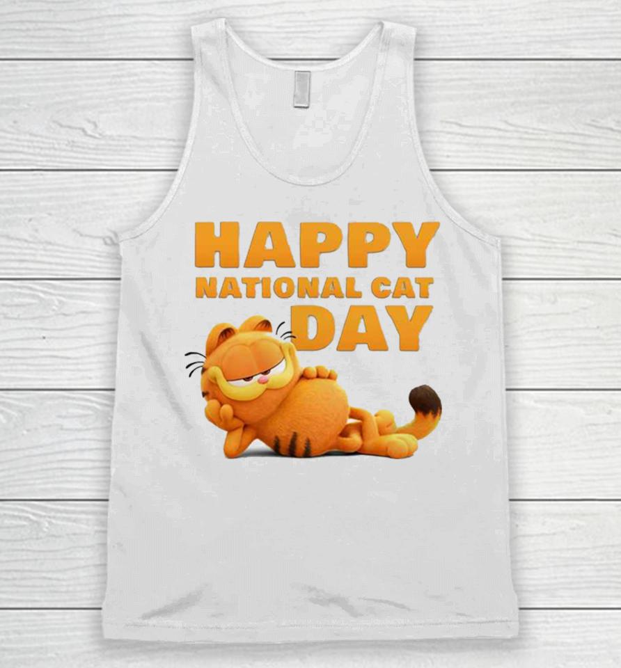 First Look At Garfield Happy National Cat Day 2023 Unisex Tank Top