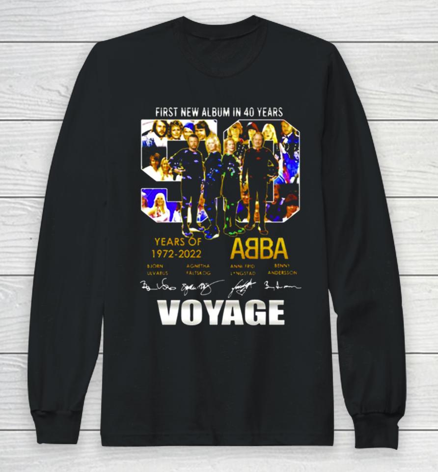 First New Album In 40 Years 50 Years 1972 2022 Abba Signatures Long Sleeve T-Shirt