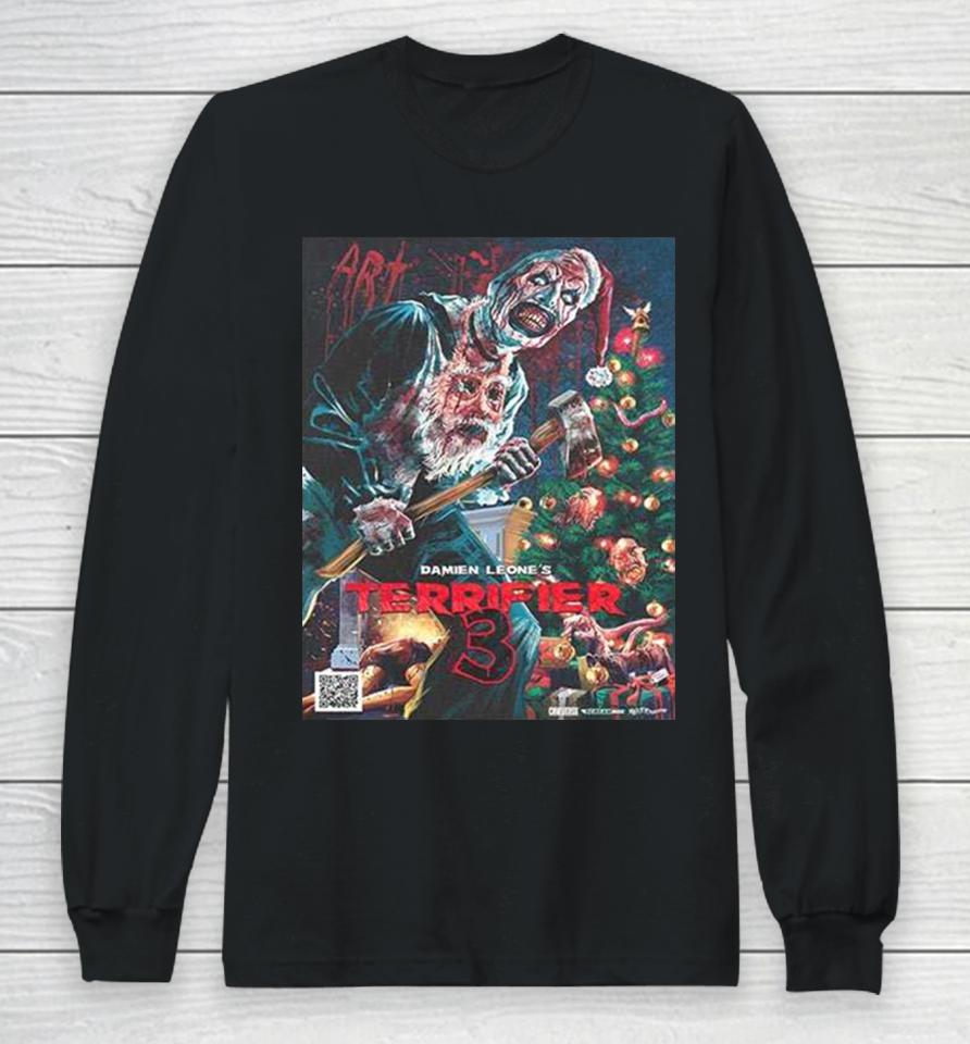 First Poster For Terrifier 3 By Damien Leone’s Christmas 2023 Long Sleeve T-Shirt