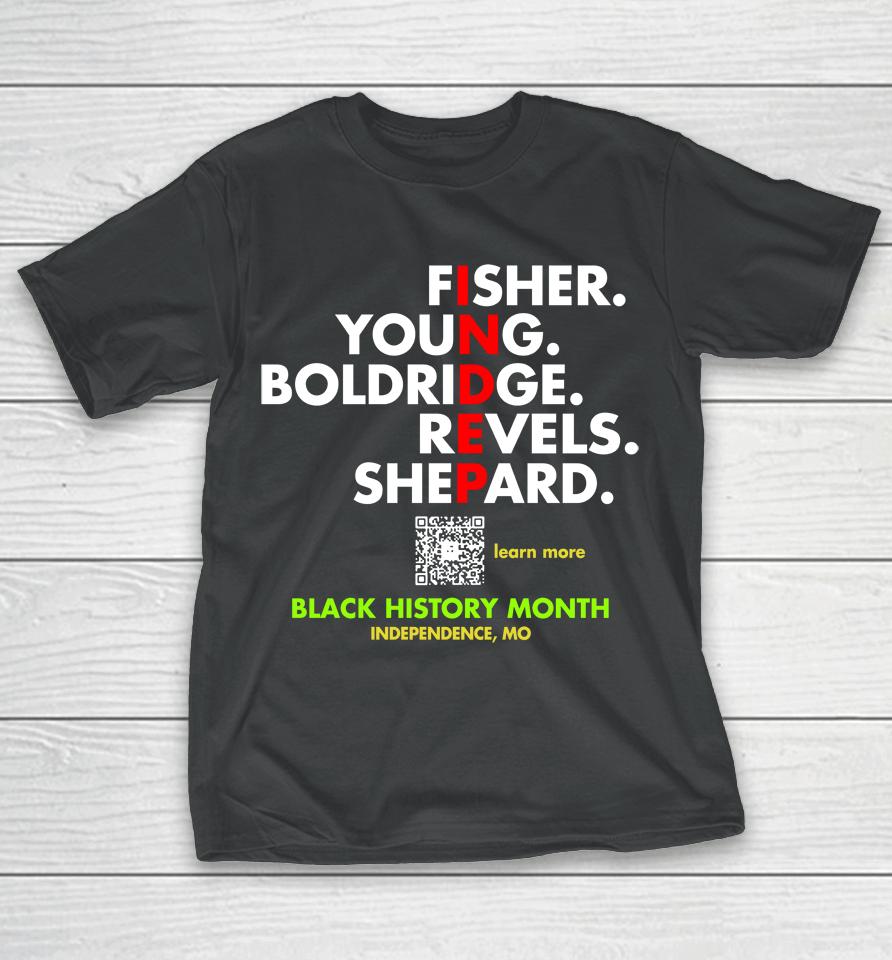 Fisher Young Boldridge Sevels Shepard Black History T-Shirt