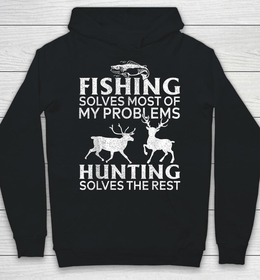 Fishing And Hunting Gift Christmas Humor Hunter Cool Hoodie