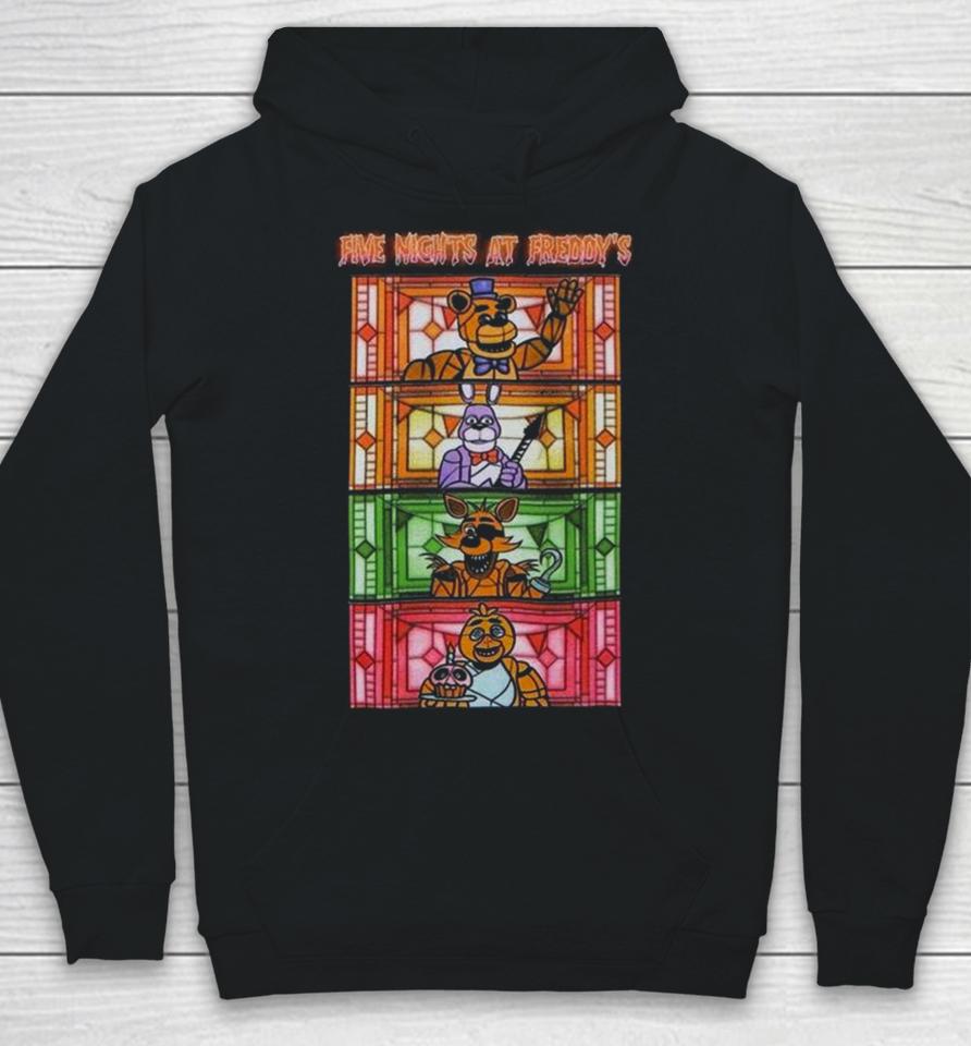 Five Nights At Freddy’s Stained Glass Characters Hoodie