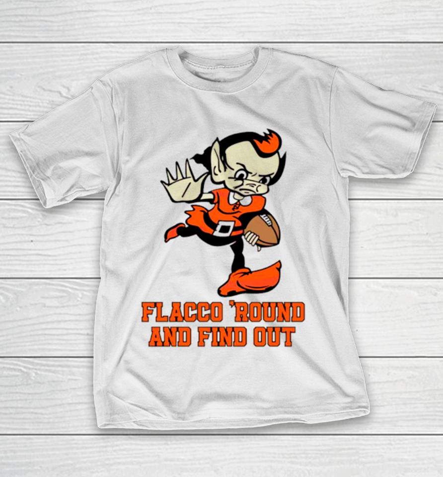 Flacco Round And Find Out Brownie The Elf Football T-Shirt