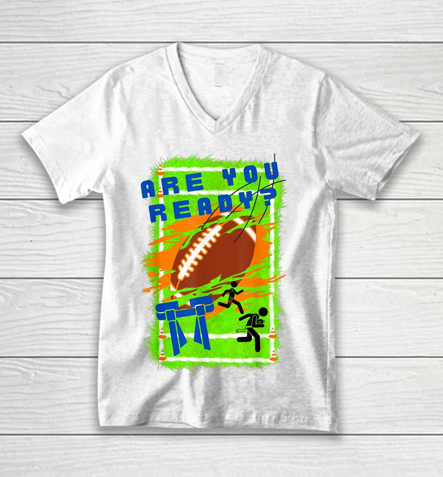 Flag Football Unisex V-Neck T-Shirt