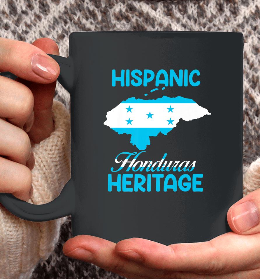 Flag Hispanic Heritage Honduras Map Latino Heritage Month Coffee Mug