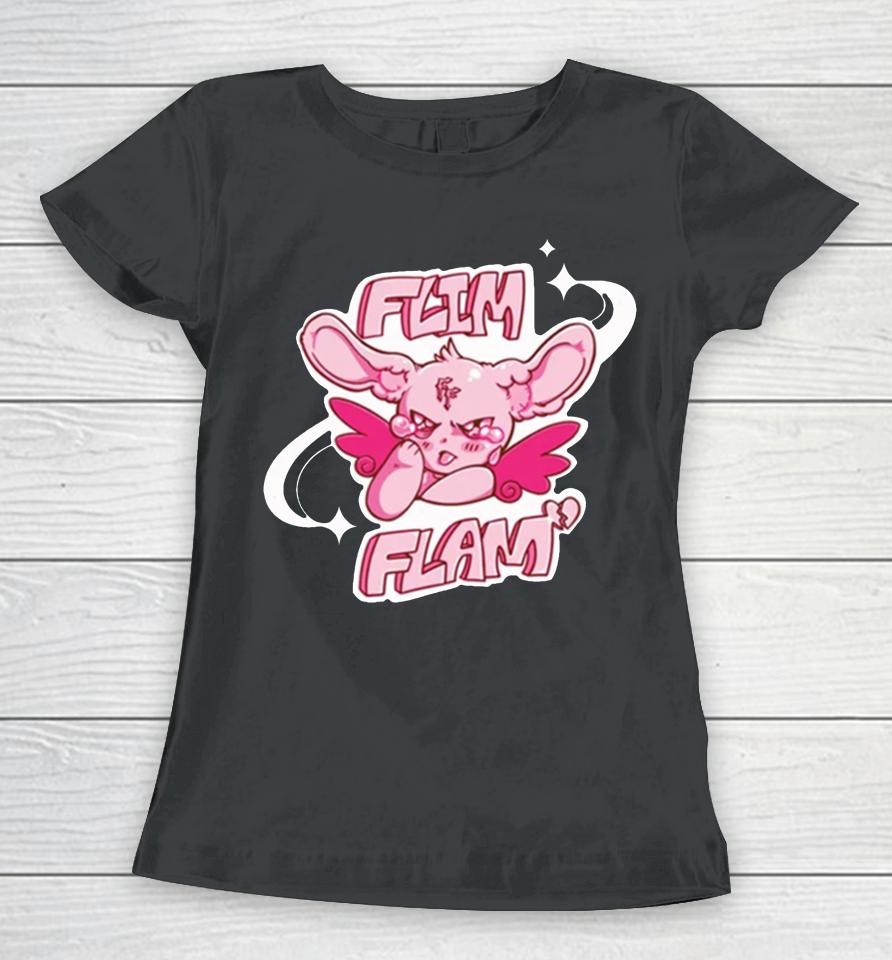 Flamingo Sad Bunny Women T-Shirt
